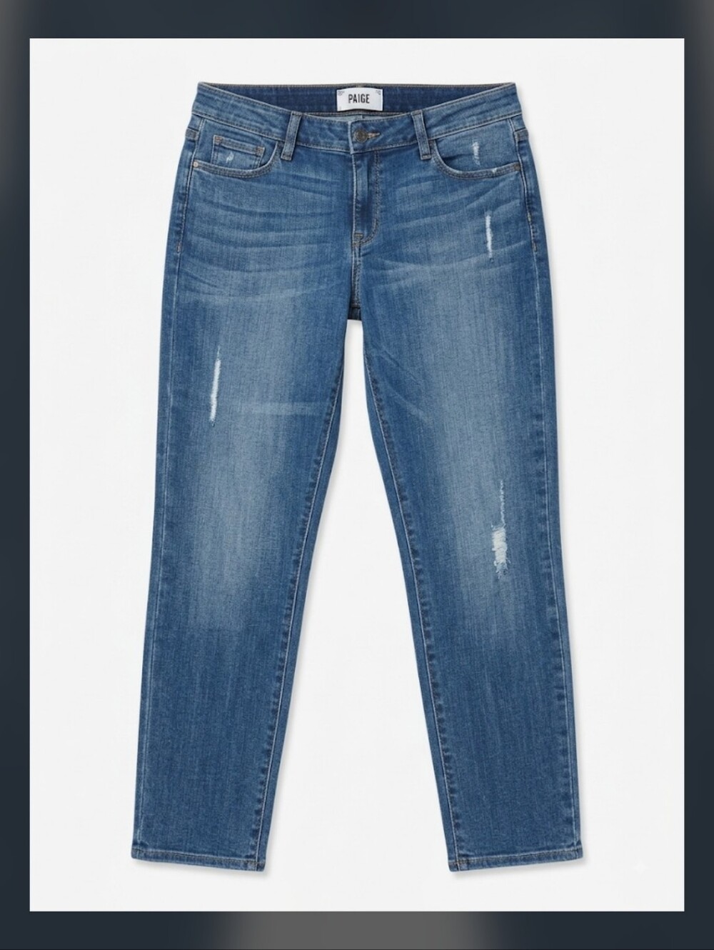 Paige Women’s Mid-Rise Slim Straight Jeans, NWOT - Picture 2 of 3